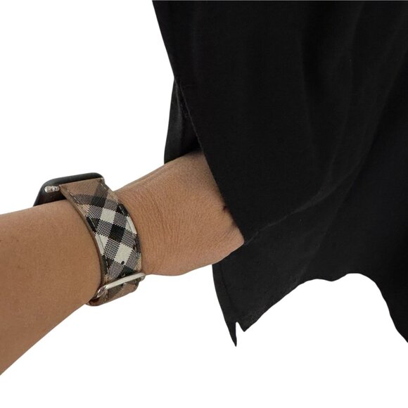 Chico's Black Knit Pull Over Midi Dress Pockets Snaps Chico's Size 3 US Size XL - Picture 6 of 11